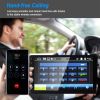 9in Car MP5 Stereo Player Touch Screen 1080P Wireless Car Radio FM USB AUX Back up Camera Mirror Link Remote Control - Black