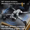 4DRC V28 Drone With 4K HD Dual Camera Obstacle Avoidance Foldable Smart Follow for beginner US - black(1Battery)