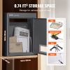 VEVOR Through The Wall Drop Box, Heavy Duty Steel Through the Wall Mailbox with 2.8-7.9" 13" Combination Lock, 12.5x6.3x16.9" Mail Drop Box, Dark