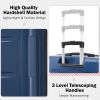 2 Piece Luggage Set with Bags Expanable Spinner Wheels ABS Lightweight Suitcase with TSA Lock 20inch+24inch - as Pic