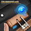 Luggage Sets 5 Piece Softside Expandable Suitcases Set with Spinner Wheels TSA Lock, Black - as Pic