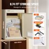 VEVOR Through The Wall Drop Box, Heavy Duty Steel Through the Wall Mailbox with 2.8-7.9" 13" Combination Lock, 12.5x6.3x16.9" Mail Drop Box, Beig