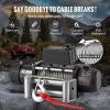 VEVOR Truck Winch 12000lbs Electric Winch 85ft/26m Steel Cable 12V Power Winch Jeep Winch with Wireless Remote Control and Powerful Motor for UTV ATV