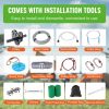 VEVOR Zipline Kit for Kids and Adult, 80 ft Zip Line Kits Up to 500 lb, Backyard Outdoor Quick Setup Zipline, Playground Entertainment with Stainless