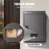 VEVOR Through The Wall Drop Box, Heavy Duty Steel Through the Wall Mailbox with 2.8-7.9" 13" Combination Lock, 12.5x6.3x16.9" Mail Drop Box, Blac