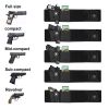Belly Band Gun Holster Adjustable Waist Carry Tactical Pistol Pouch Breathable Neoprene Gun Belt Bag - Black
