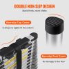 VEVOR Telescoping Ladder, 15 FT Aluminum One-button Retraction Collapsible Extension Ladder, 400 LBS Capacity with Non-slip Feet, Portable Multi-purpo