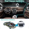 3 Channel Dash Cam Front Inside Rear Vehicle Driving Recorder Car DVR with 32G MMC Card G Sensor Motion Detection Parking Monitor Loop Recording - as