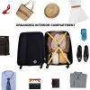 3 Piece Luggage Sets ABS Lightweight Suitcase with Two Hooks, Spinner Wheels, TSA Lock, (20/24/28), Yellow - as Pic