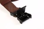 Quick Release Buckle Tactical Belt Military Hiking Rigger Nylon Web Work Belt Heavy Duty Work Belt Stretch Strap ((Coffee) - coffee