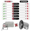 5 CORE 6" x 10" Outdoor PA Horn Loudspeaker 20 Watt RMS (200W PMPO) Loud Sound Megaphone Driver Horns w 400Hz-5KHz Frequency 8 Ohm Waterproof Weatherp