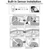Wireless Solar Car Tire Pressure Monitoring System Auto Tire Pressure Monitor with Built-in Sensors Temperature Alarm for Car SUV Sedan RV - Inside