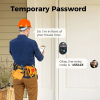 Tuya Smart Fingerprint Door Lock with Lock, Biometric Door Lock with App Control and Key, Keyless Thumbprint Door Lock for Bedrooms, Smart Lock