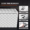 VEVOR Underbody Truck Box, 48"Ã—17"Ã—18" Pickup Storage Box, Heavy Duty Aluminum Diamond Plate Tool Box with Lock and Keys, Waterproof Trailer Storage