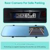 1080P Car DVR 4.3in Camera Dash Cam Camcorder Camera Recorder with 140Â° Angle Loop Recording Motion Detection Picture-in-Picture Display G-sensor - C