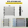 VEVOR Single Folding Security Gate, 7.1' H x 7.1' W (85 x 85 inch)Folding Door Gate, Steel Accordion Security Gate, Flexible Expanding Security G
