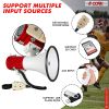 5Core Megaphone Bullhorn Speaker 50W Bull Horn Cheer Megafono 1200 Yards - (L) Recording +USB