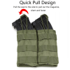 Molle Open Top Double Triple Mag Pouch - Green - Double
