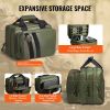 VEVOR Range Bag for 2 Pistols Tactical Gun Bag 2 Built-in Pistol Bags Green, Range Bag for Handguns Gun Case Bag with Lockable Zipper for Shooting Ran