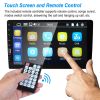 9in Car MP5 Stereo Player Touch Screen 1080P Wireless Car Radio FM USB AUX Back up Camera Mirror Link Remote Control - Black