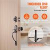 VEVOR Front Door Handle and Deadbolt Set, Antique Copper Front Door Lock Set with Interior Knob, Adjustable Hole Spacing Single Cylinder Handlese