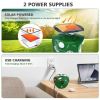 Electric Solar Powered Ultrasonic Animal Repeller 360Â° Ultrasonic Animal Driver with Motion Sensor LED Flashing Lights Waterproof Outdoor Animal Repe