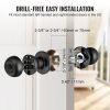 Smart Lock, Smart Door Knob, Biometric Door Lock Bluetooth Smart Lock, Fingerprint Smart Lock with APP Control, Easy Installation Door Lock