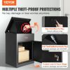 VEVOR Package Delivery Boxes for Outside, Extra Large Mailbox with Coded Lock, Galvanized Steel Wall Mounted Mailboxes 17.3"x13.8"x22.8", Anti-Theft B