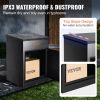 VEVOR Package Delivery Boxes for Outside, Extra Large Mailbox with Coded Lock, Galvanized Steel Wall Mounted Mailboxes 17.3"x13.8"x22.8", Anti-Theft B