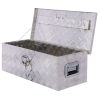 30inch Aluminum tool box,heavy duty truck bed tool box,outdoor trailer pickup storage tool box,RV storage organizer,underbody box w/lock keys,silver -