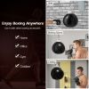 Home Gym 18 Inch Water Punching Bag with Adjustable Metal Chain - Black - Exercise & Fitness