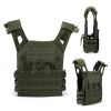 Adventure amphibious cs camouflage black tactical undershirt multifunctional outdoor combat quick release tactical undershirt - Military green