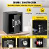 VEVOR Safe Box, 1.7 CU.FT Fingerprint Safe Box for Money w/ 2 Keys & Digital Keypad, Q235 Steel Safe Box for Storing Cash, Jewelry, Pistols, Docu