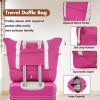Hardshell Luggage Sets with Bags Lightweight Suitcase Double Spinner Wheels with TSA Lock ,Single Vintage Luggage 28 IN,Pink - as Pic