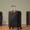 Hardshell Luggage Sets 3 Piece double spinner 8 wheels Suitcase with TSA Lock Lightweight 20''24''28'' - as Pic