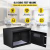 VEVOR Safe Box, 0.8 CU.FT Fingerprint Safe Box for Money w/ 2 Keys & Digital Keypad, Q235 Steel Safe Box for Storing Cash, Jewelry, Pistols, Docu