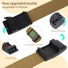 Hefujufang Nylon Ratchet Belt Golf Belt Cobra Buckle for Men/Women Web Belt with Automatic Slide Buckle,Valentines day giftâ€¦ - brown