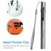 5" LED USB Rechargeable Mini Tactical Flashlight Stainless Steel Torch Pen Light - Default Title