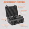 VEVOR Hard Pistol Cases with Pre-cut PU Foam, Waterproof & Dustproof Hard Gun Case for 1 Pistol, 18.9Ã—16.3Ã—8.5 in Lockable Pistol Case, Black - Defa