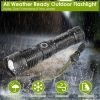 Tactical LED Flashlight Zoomable Rechargeable Search Light Torch 50000LM with 5Modes SOS Night Light For Night Walking Adventures - Flashlight