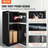 VEVOR Package Delivery Boxes for Outside 16.2"x15.8"x44", Galvanized Steel Package Delivery Box with Coded Lock, Removable Anti-theft Baffle, IPX3 Wat