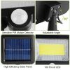 Solar Powered Wall Lights Motion Sensor Lamp - As pic show - Style A