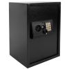 E50EA Home Use Electronic Password Steel Plate Safe Box Black - As Picture
