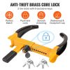 Adjustable Anti Theft Trailer Lock Wheel Clamp for ATV SUV Car Motorcycles - Yellow - Wheel Locks