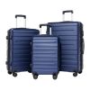 luggage sets 3 piece,carry-on luggage with wheels,check in luggage,28/24/20 inch luggage,tsa approved lock,hardshell suitcase,Blue - as Pic