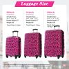 Hardshell Luggage Sets 3 pcs Spinner Suitcase with TSA Lock Lightweight-20"+24"+28" Luggages - as picture