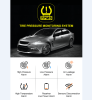 PSTY32, Solar Tire Pressure Sensor Bluetooth Tire Pressure Monitor Passenger Vehicle Tire Pressure Sensor Battery 400mAh 3.2-inch LCD TPMS Frequency 4