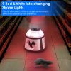 360Â°Ultrasonic Mice Repellent Indoor Rodent Repeller Rat Squirrel Rodent Control Device with 4 Modes 9 Strobe Lights Alarm Horn for Kitchen Warehouse