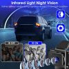 1080P FUD 3 Channel WiFi Dash Cam 170Â° Wide Angle Triple Car Camera With IR Night G-Sensor Motion Detection Loop Recording App Control Support 128G M