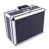 30*15*23cm Aluminum New Framed Locking Gun Pistol HandGun Lock Box Hard Storage Carry Case Black - As Picture